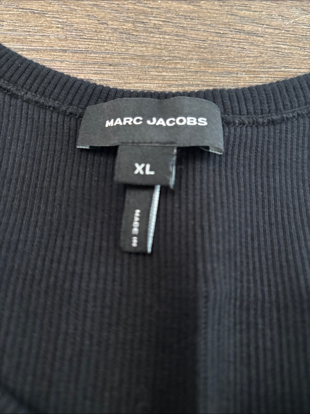Marc Jacobs Black Ribbed Tank - Picture 3 of 4